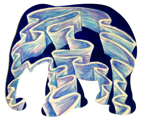 sagoma fra labirinto copia PIU SATURO - Artemisia